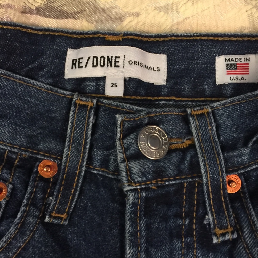 Levi’s RE/DONE 5 Pocket Denim Frayed Hem Jeans 25